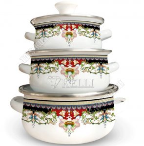 Набор мини-кастрюль 3шт 