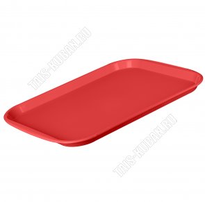 Поднос прям.(47х35,5 h2,5см) красный (20) 