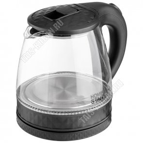 Чайник стекло 1,2л 1500Вт диск, внутренняя подсветка, цвет белый (12) 