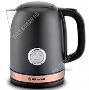 Чайник нерж. 1,7л 2200Вт диск,черн.матовый (8) 