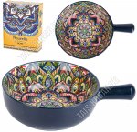 Арабеска/Самарканд Блюдо круг d15см h5,5см 0,7л с ручкой, п/уп (36)