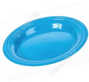 Тарелка плоск (d25см) голуб (60) 