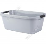 Таз с ручк,прямоуг 30л серый (60х36 h22см) (5)