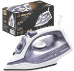 Утюг керамическая подошва 2400Вт пар 45г/мин,для воды 300мл, фиолетовый (10)