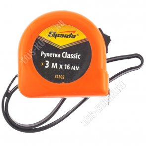 Рулетка Classic 3м х16мм, плас.корпус 