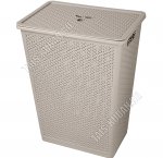 Корзина для белья 48л серый (42,5х30 h56см) (8) 