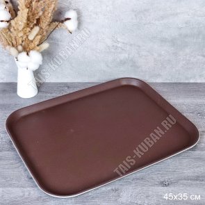 Поднос прям.(45х35см) противоскольз (25) 