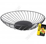 Фруктовница черная круглая (d28 h8см) 