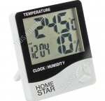 Термометр-гигрометр 2 показателя, работа от бат.1ААА (не вход.в компл) 