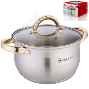 Gold Кастрюля 6,6л d24см,ф.груша (6) 
