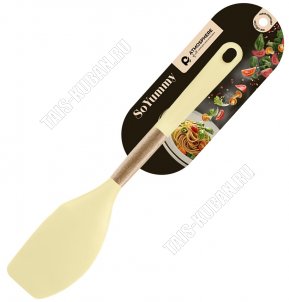 FreshCook Лопатка кулинарная узкая (силикон+бамбук) L31,5х7см (12) 