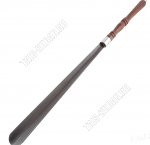 Рожок для обуви L73см порошк.окрас.металл,ручка дерево,сталь 1,5мм, микс (50)