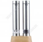 Мельница для специй электрич. h20см н-р2шт на дерев.подстав (24)