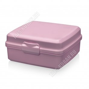 Ланч-бокс 1,0л св.черничный (13х13 h6,5см) Эльф (60) 