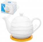 Волны /Бамбук Чайник заварочный 900мл h13,5см