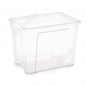 Контейнер прям. 22л с крыш (39,5х28 h30,5см) прозр (6) 