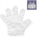 Перчатки полиэтилен н-р БЕЛЫЕ 100шт, разм. L, уп.   Aviora (100)