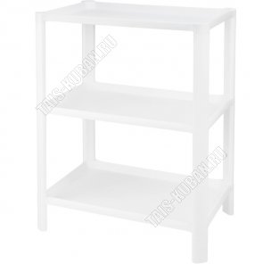 Этажерка 3-х яр (41,5х28,5 h53см) белый (5) 