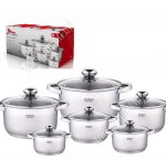 НАБОР Кастрюль ф.цилиндр, 6шт (1,9/2,7/3,6/4,7/6,1/7,7л d16/18/20/22/24/26см) (2)