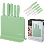 Набор ножей 5предметов на подставке с ножеточкой 