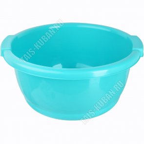 Таз кругл 10л, серо-голуб (d37 h17см) (14) 