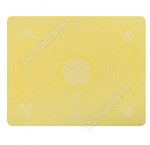 Коврик для раскатки теста,заморозки/выпечки (50х40см) с принтом,желтый (10)