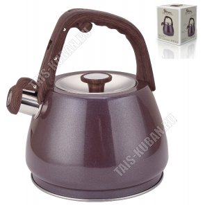 Чайник нержавеющая сталь 2,5л со свистком,мокко (6) 