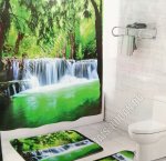 Комплект: Штора д/ванны +Коврики 2шт 