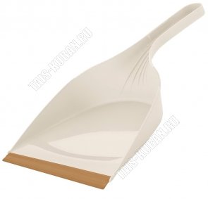 Совок мягк.кромка 24х18см,горизон.руч L13см ,сливочн.бук, Платик Репабл (10) 