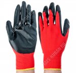 Перчатки д/сад.работ 10 разм (ХL) нейлон+нитрил-ладонь (12)