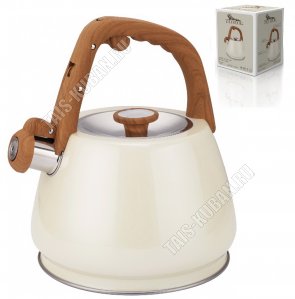 Чайник нержавеющая сталь 3,0л со свистком,айвори (6) 