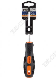 Отвертка крест. PH2х100мм, 6х100мм, хром/ванад.сталь, двухкомп.рукоят.,магнит.жало 