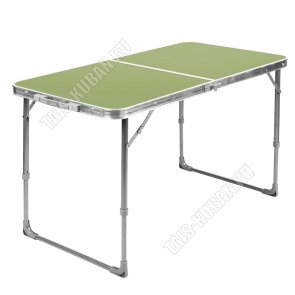 Стол складной 102х50 регулировка h44/61см, цвет Хаки 