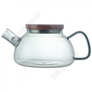 Чайник завар (стекло+бамбук) 