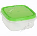 Контейнер салатов/прозр, квадр 0,5л (10х10 h6см) (85) 