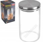 OCEANO Банка 1000мл гермет.метал.крыш (ф.цилиндр) п/уп