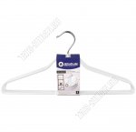 Вешалка (металл) белый Н-р 5шт L42см, прорезин.покрытие (20)