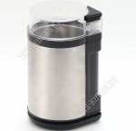 Кофемолка 150Вт 50гр,импульс.реж,корп. и ножи нерж.сталь,черн/серебро (24) 