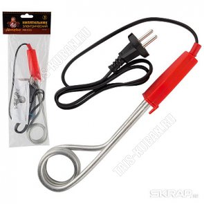 Электрокипятильник 1,2кВт, алюмин.ТЭН, дл.шнура85см, пакет 