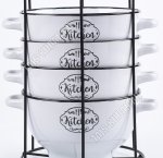 Бульонница набор 4шт 650мл на мет/под 