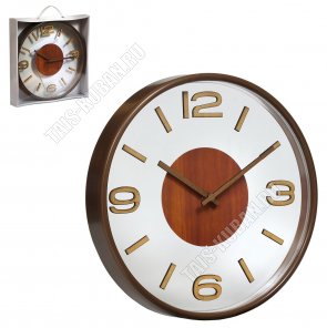 Часы (пластик) круг d30см 
