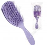 Расческа для волос (22х7см) овал, продувная, фиолетовый (20).