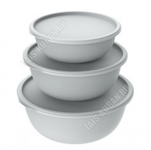 Миска с крышк, Н-Р 3шт 