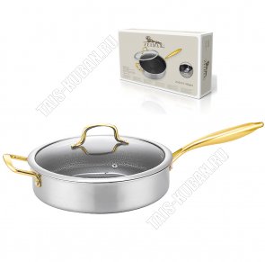 Allegro (нерж с а/п) Сотейник d26см,прям борт h7см (6) 