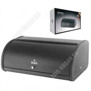 Хлебница с крышкой 45х27 h18см,черный (4) 