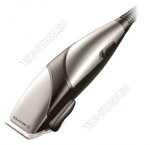 Машинка для стрижки (сеть) 15Вт, 4 насадки (3-12мм), лезвия сталь, щеточка, масло, цвет серый/серебро (20)