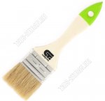 Кисть плоская дерев.ручка 50мм натур.щетина 