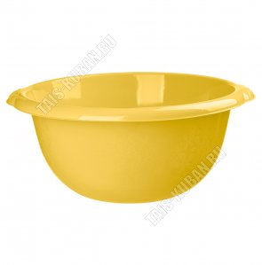 Таз желтый, кругл 9,0л (d38,5 h16,5см) (18) 