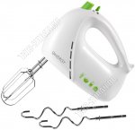 Миксер 200Вт 5скор,2насад.(взбив,замеш) бел/зелен (24)