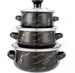 Набор мини-кастрюль 3шт 